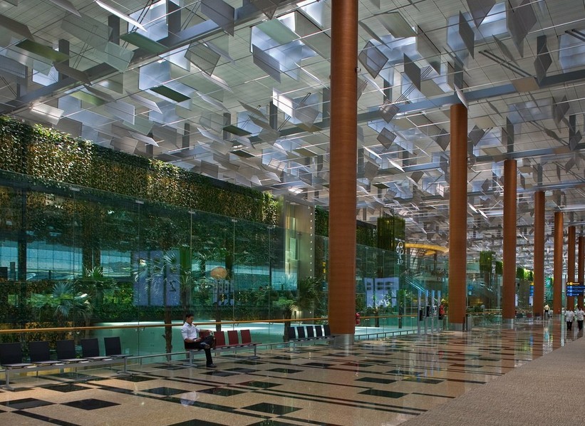 获ASLA荣誉奖的新加坡樟宜机场3号航站楼室内景观