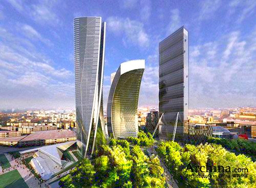 扎哈·哈迪德为意大利米兰设计城市生活塔